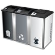 Mosaic 96 Gallon Triple Tuxedo Recycling Station 