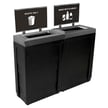 Evolve Two-Stream Cube Slim Station with Sign frames in Black 