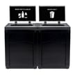 Evolve Two-Stream Cube Slim Station with Sign frames in Black 
