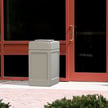 Neither rain, nor sleet, nor extreme heat can deter the mighty Polytec trash container from it's mission to keep your facility clean! 