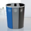 Durable plastic liners included (Slim ellipse pictured) 