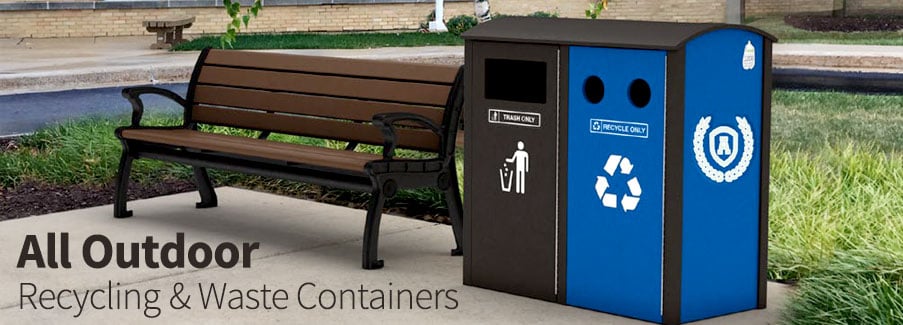 All Outdoor Recycling Bins and Containers All Outdoor Recycling Bins and Containers