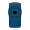 Renegade Outdoor Recycling Container with Mixed Opening Top 