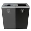 Spectrum Two-Stream Double Cube Recycling Station | Gray-Black 
