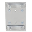 Wall Mounted Disinfecting Wipe Dispenser in Satin Aluminum 